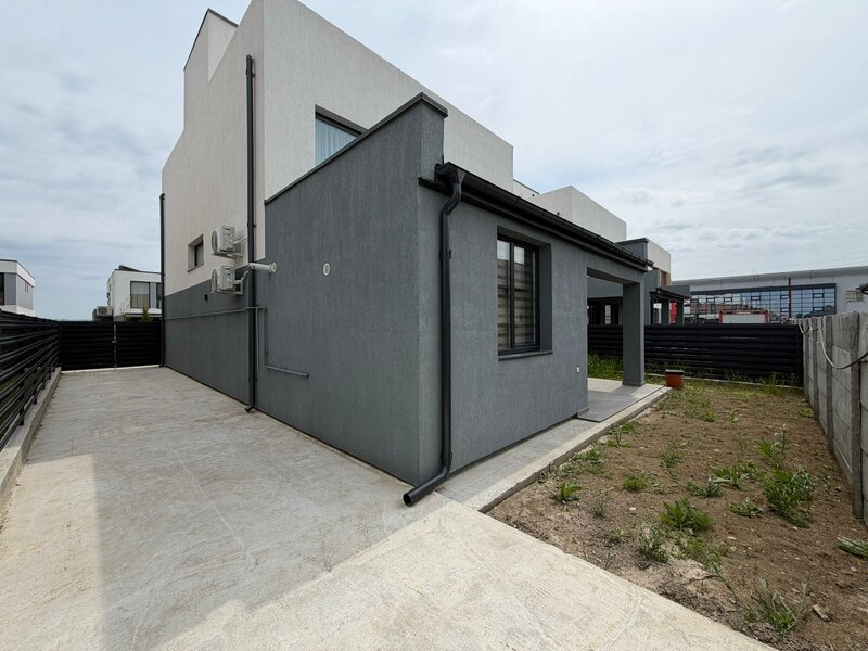 Tunari Casa 5 camere, 4 dormitoare, 3 bai, nou, Terasa Rooftop,